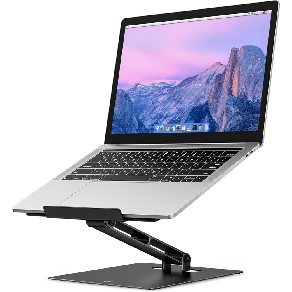 BESIGN LSX5 Aluminum Riser Holder Laptop Stand 10-14" Laptops (Black)